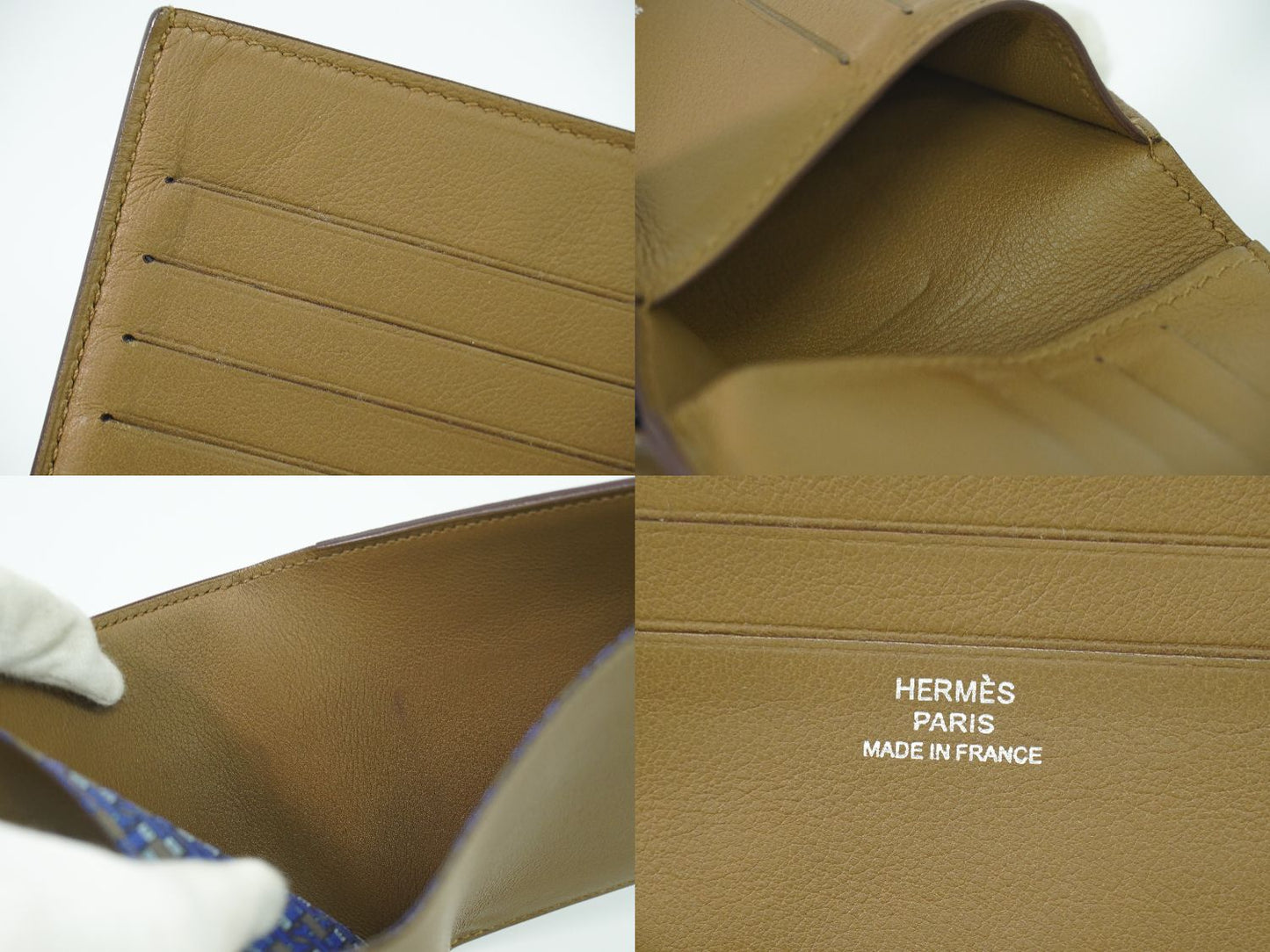 HERMES シチズ ンツイル 折財布 ブラウン