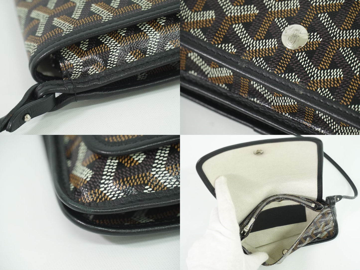 GOYARD プリュメ ポシェット ブラック ブラウン