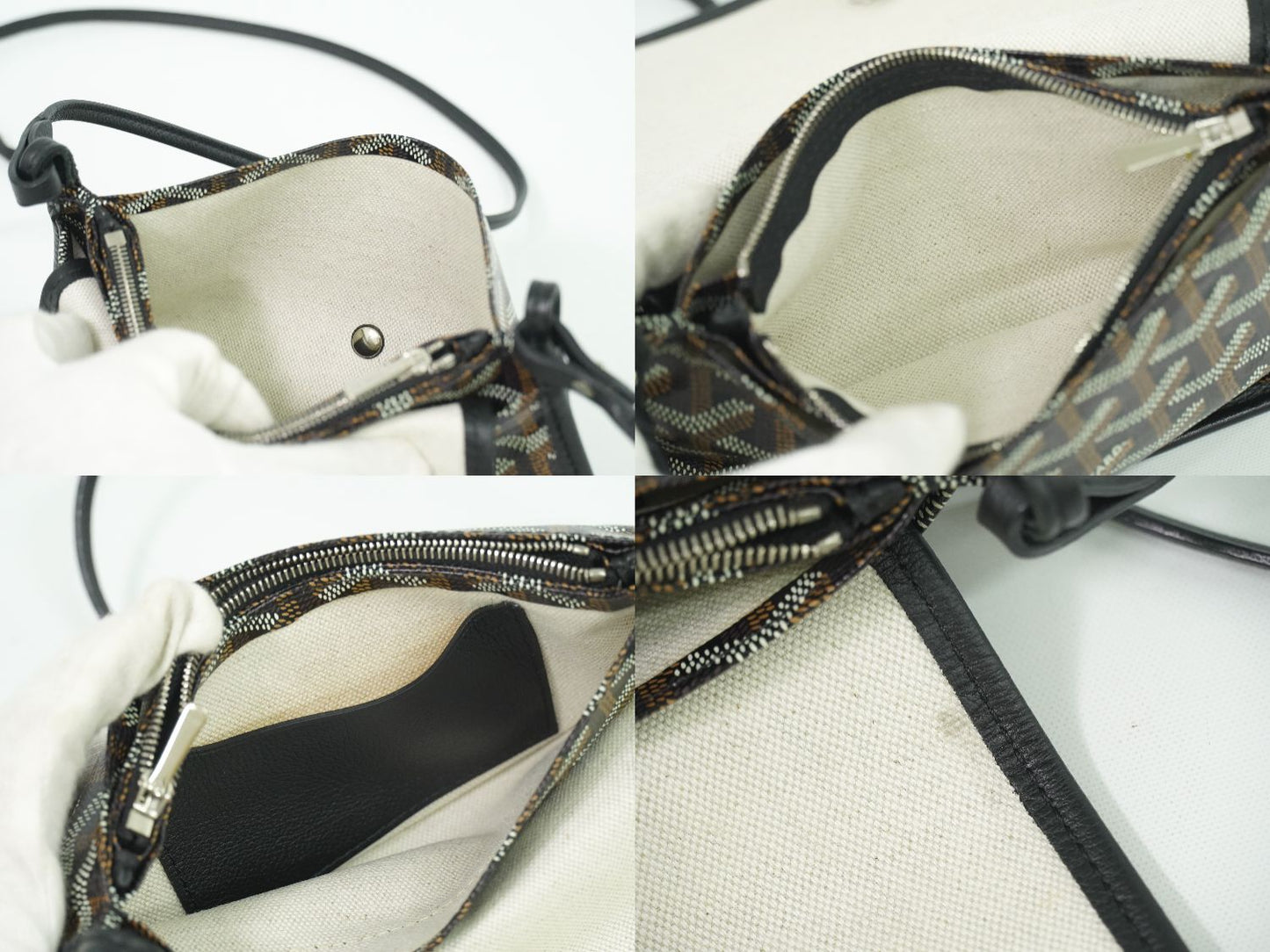 GOYARD プリュメ ポシェット ブラック ブラウン