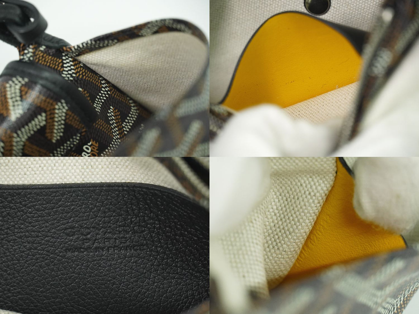 GOYARD プリュメ ポシェット ブラック ブラウン