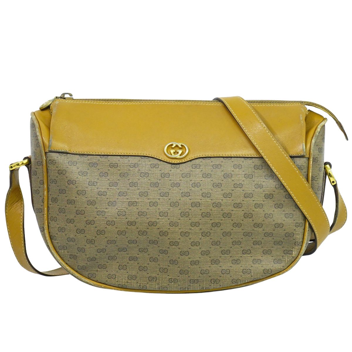 GUCCI マイクロGG ショルダーバッグ ベージュ ブラウン