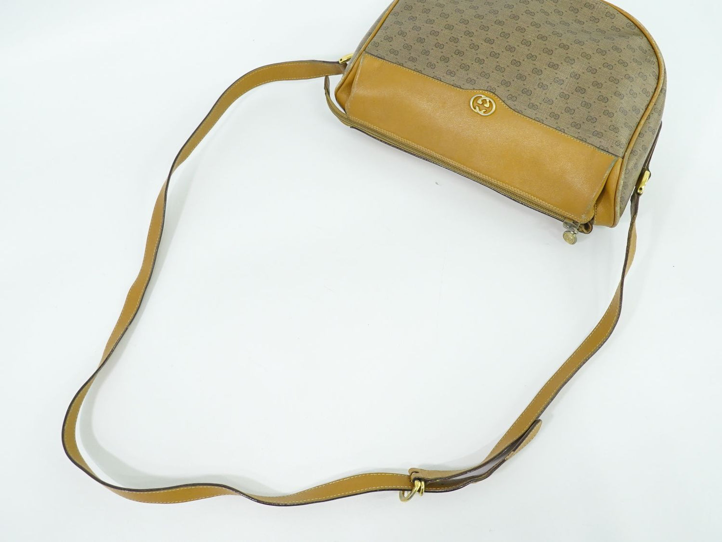 GUCCI マイクロGG ショルダーバッグ ベージュ ブラウン