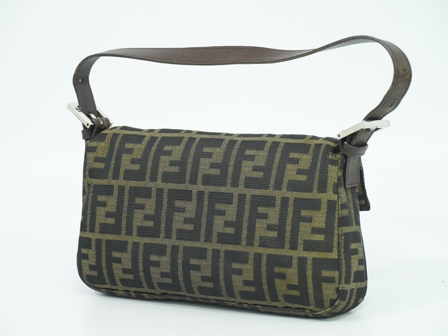FENDI ズッカ マンマバケット ショルダーバッグ ブラウン