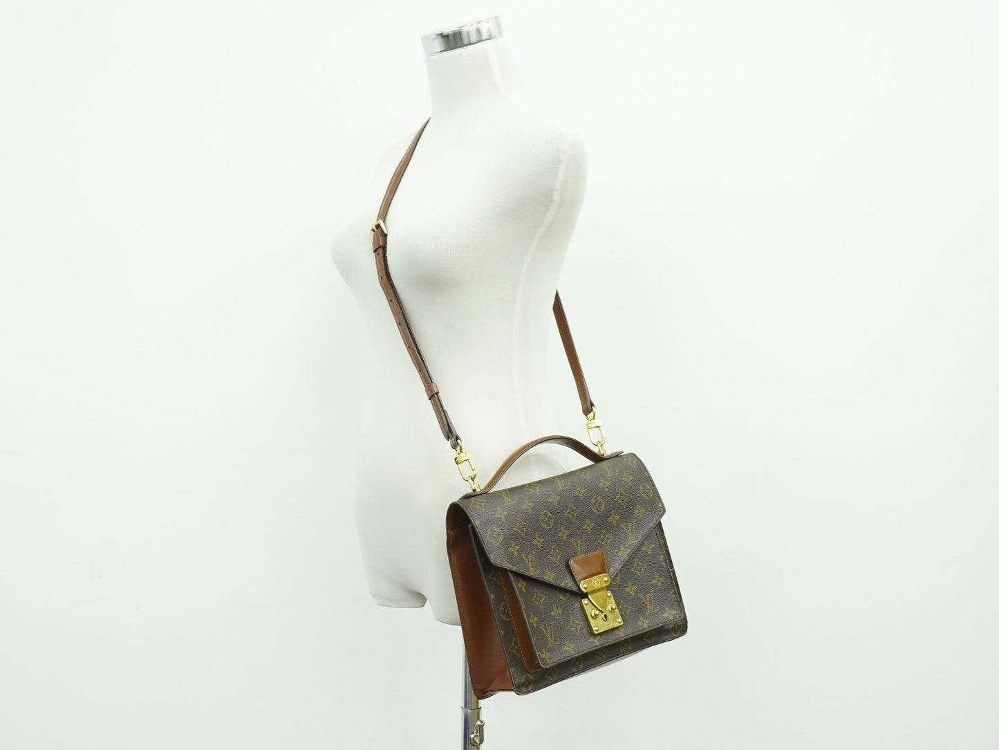 LOUIS VUITTON モンソー モノグラム 2WAY ショルダーバッグ M51185