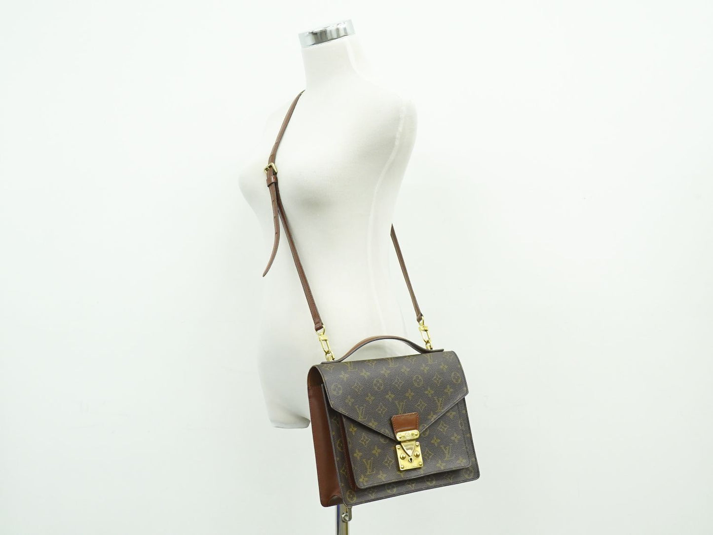LOUIS VUITTON モンソー モノグラム 2WAY ショルダーバッグ M51185