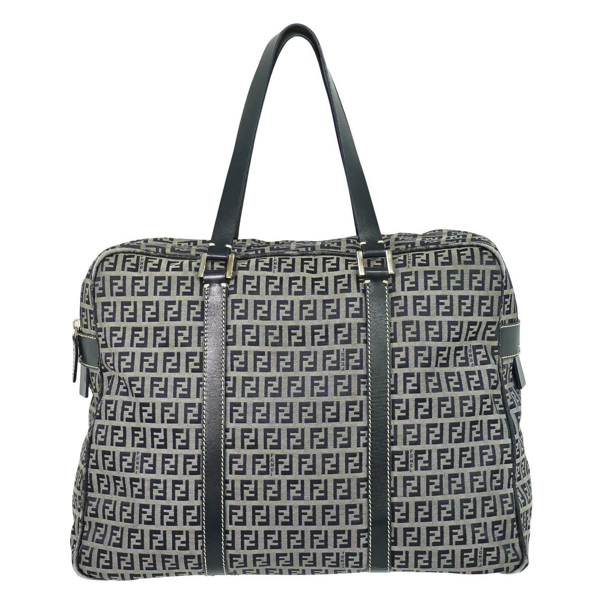 FENDI ズッキーノ ボストンバッグ ネイビー 16427