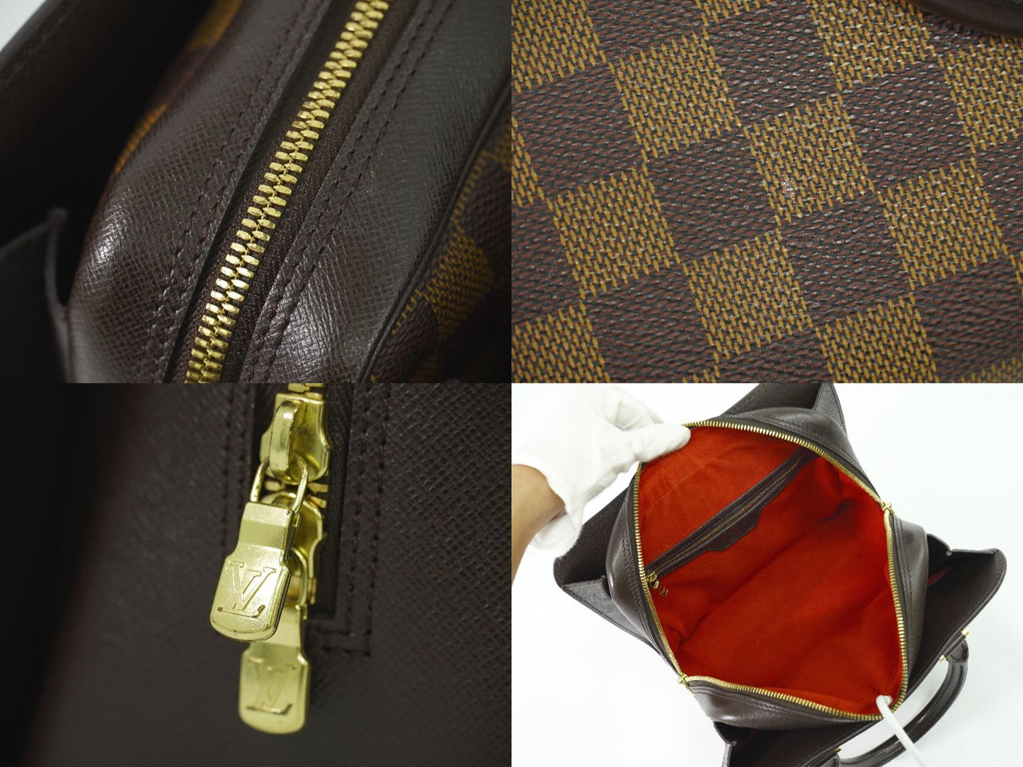 LOUIS VUITTON トリアナ ダミエ エベヌ ハンドバッグ N51155