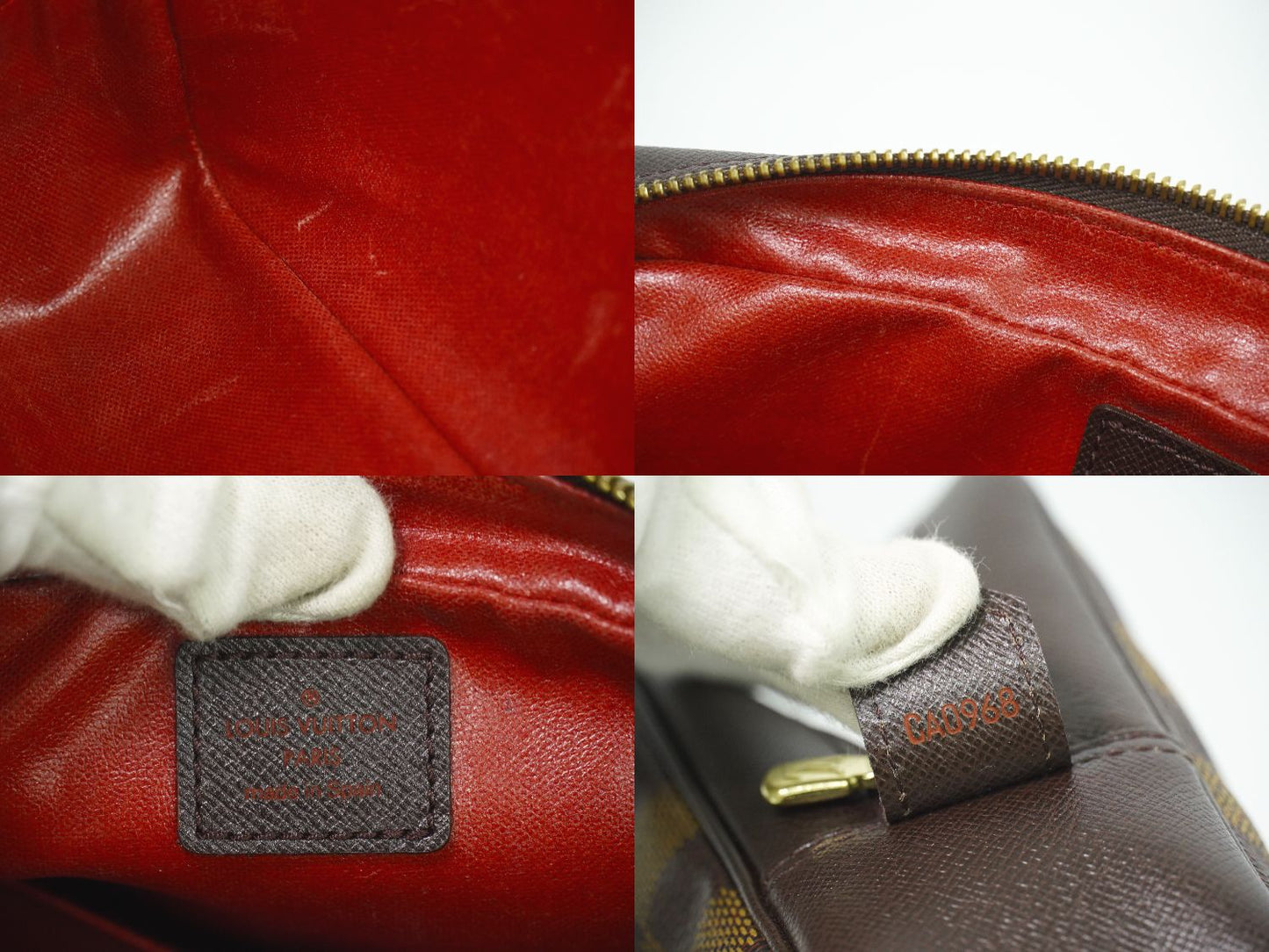 LOUIS VUITTON トゥルーストワレット ダミエ エベヌ ポーチ N47623