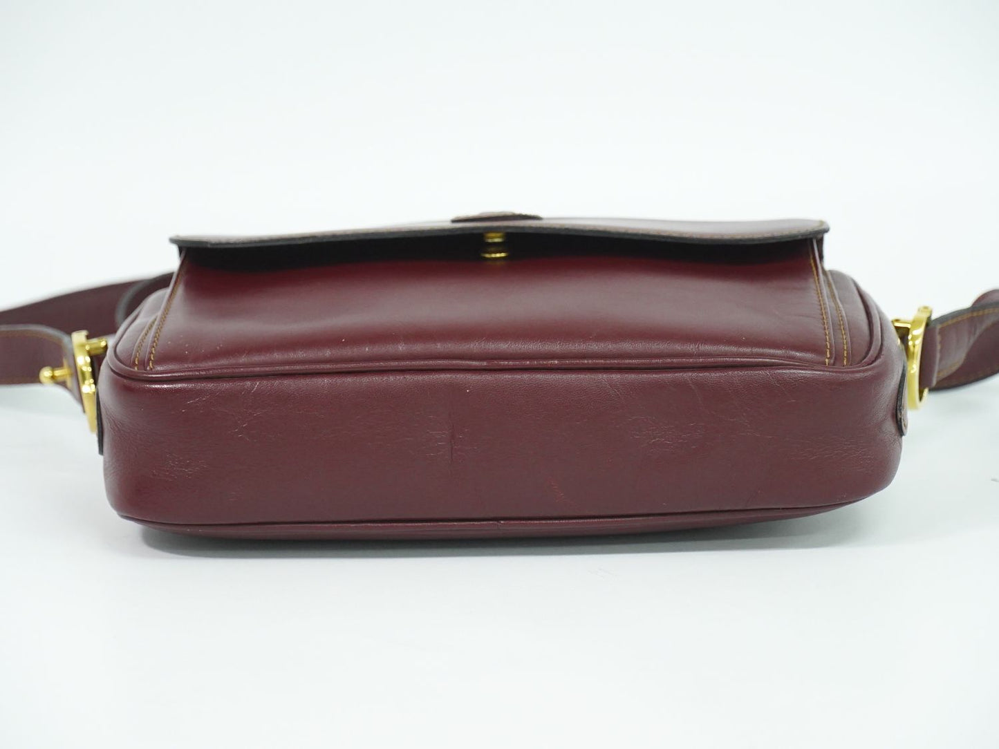 Cartier マストライン ショルダーバッグ ボルドー