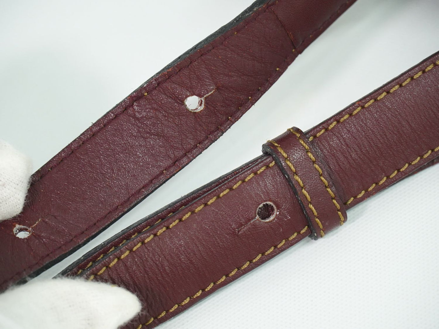 Cartier マストライン ショルダーバッグ ボルドー