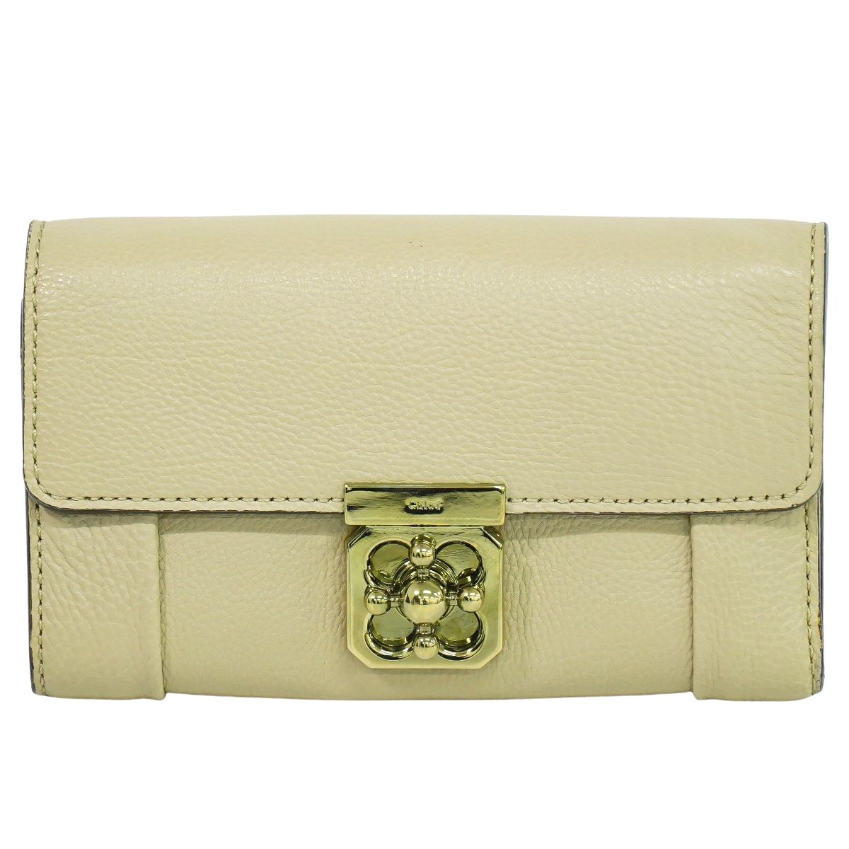 Chloe エルシー 折財布 ベージュ