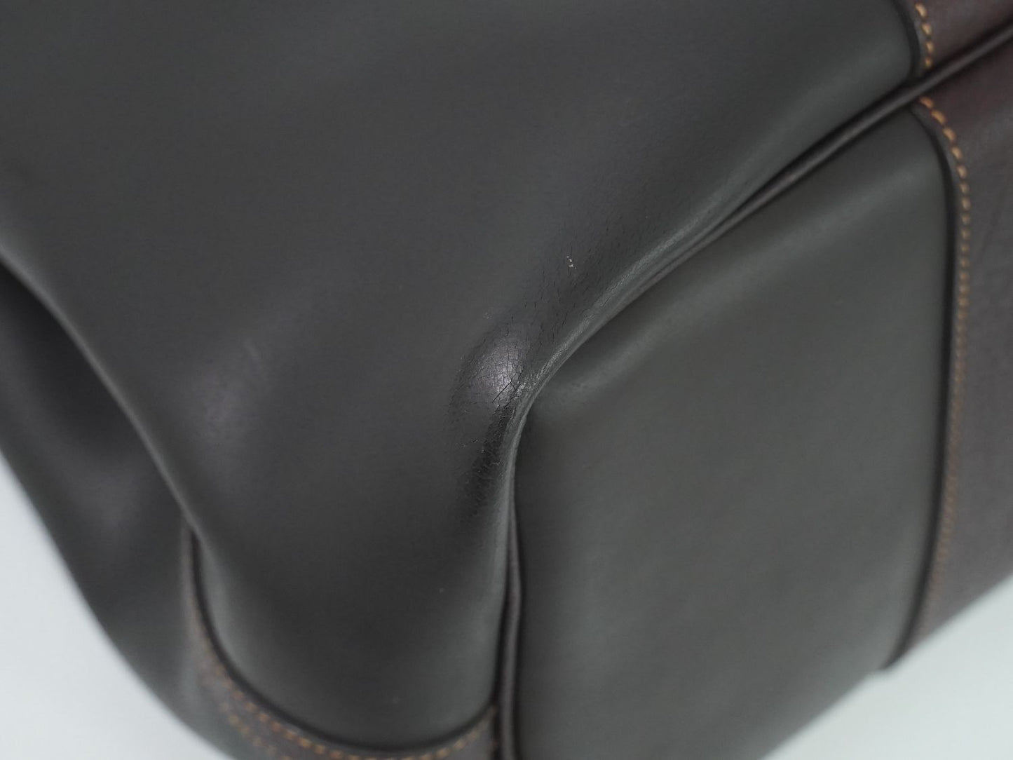 HERMES ガーデンパーティ PM アマゾニア トートバッグ ダークブラウン