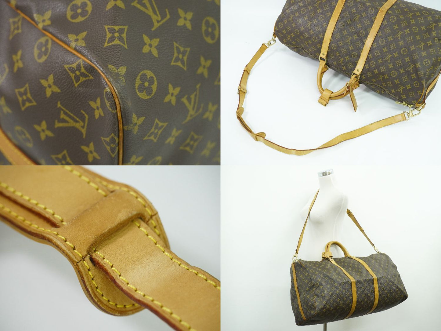 LOUIS VUITTON キーポルバンドリエール 60 モノグラム 2WAY ボストンバッグ M41412