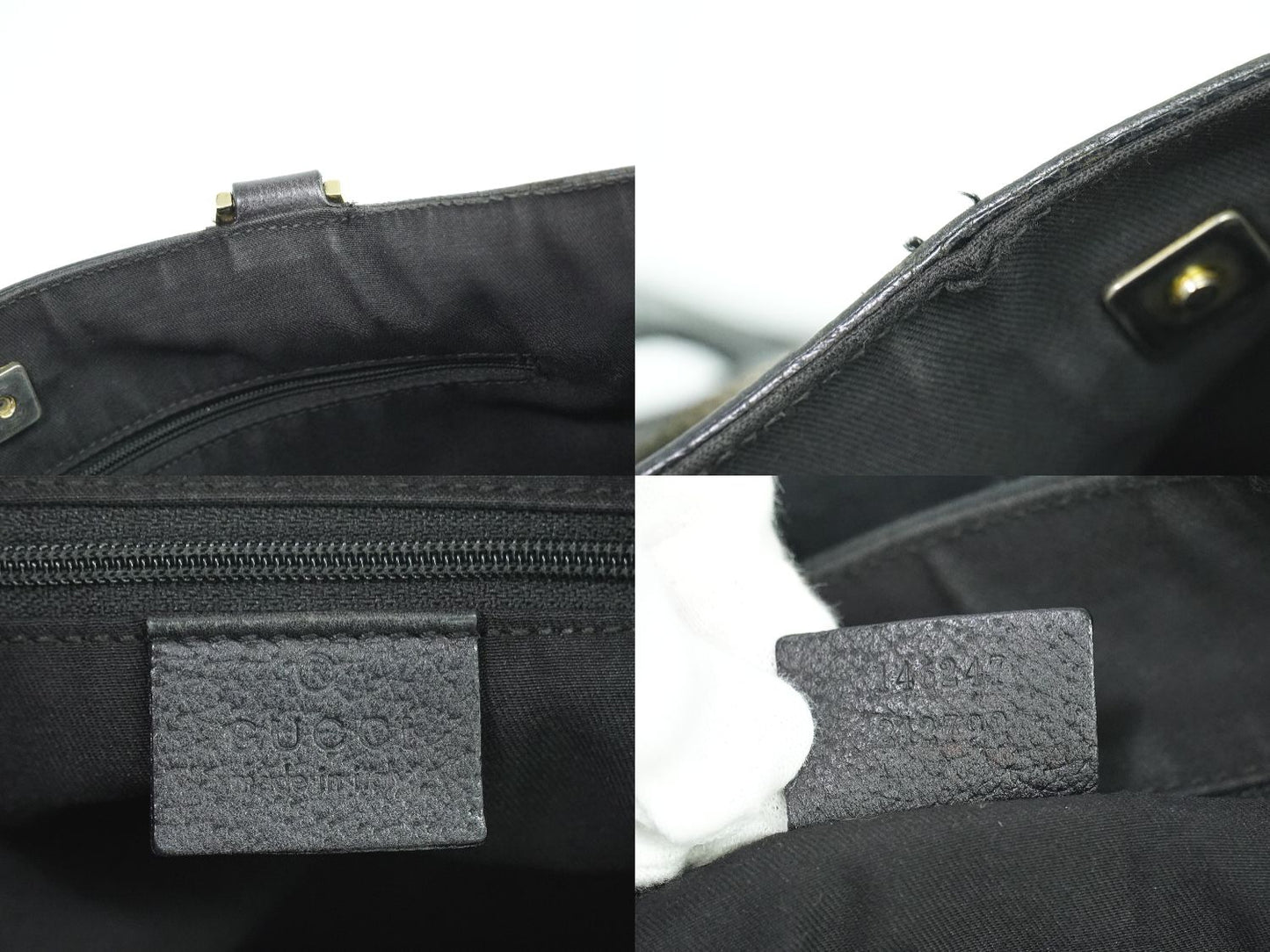 GUCCI アビー GGキャンバス トートバッグ ブラック 146247