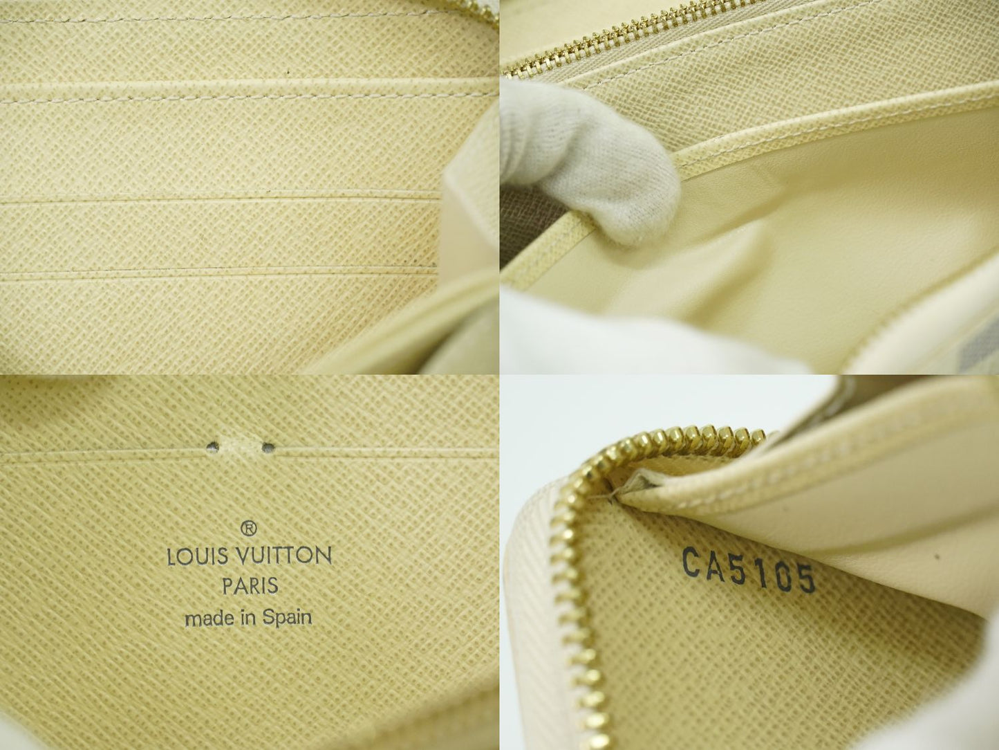 LOUIS VUITTON 旧型 ジッピーウォレット ダミエ アズール 長財布 N60019