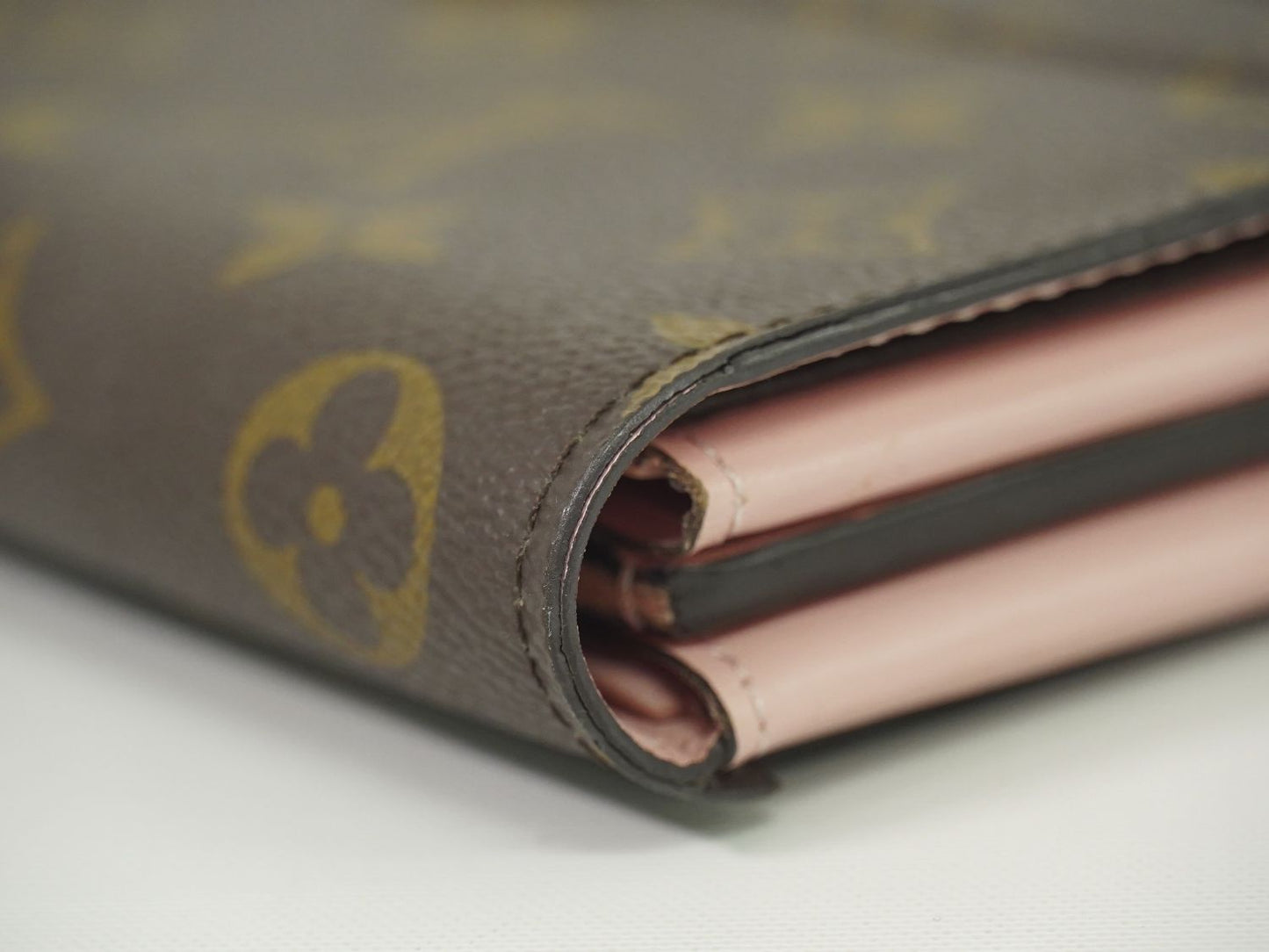 LOUIS VUITTON ポルトフォイユ フロール モノグラム 長財布 ブラウン ピンク M64586