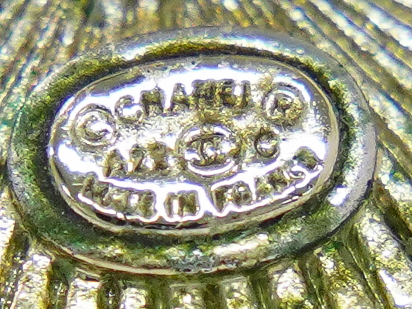 CHANEL ココマーク ラインストーン ピアス GP ブラック