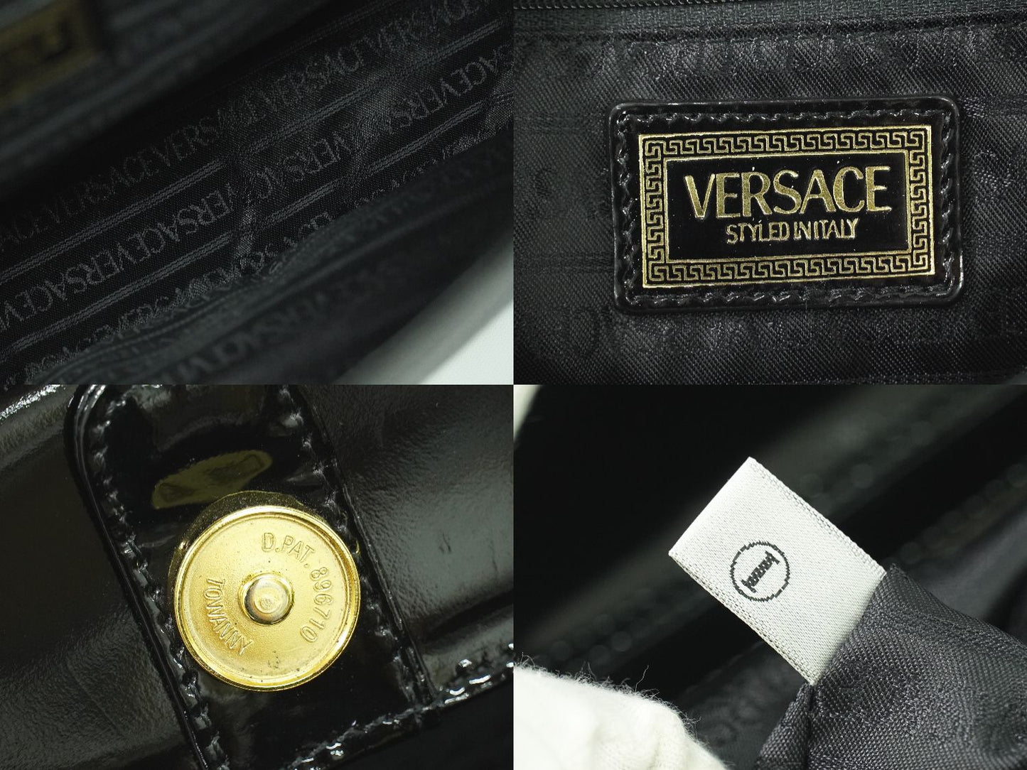VERSACE ハンドバッグ ブラック