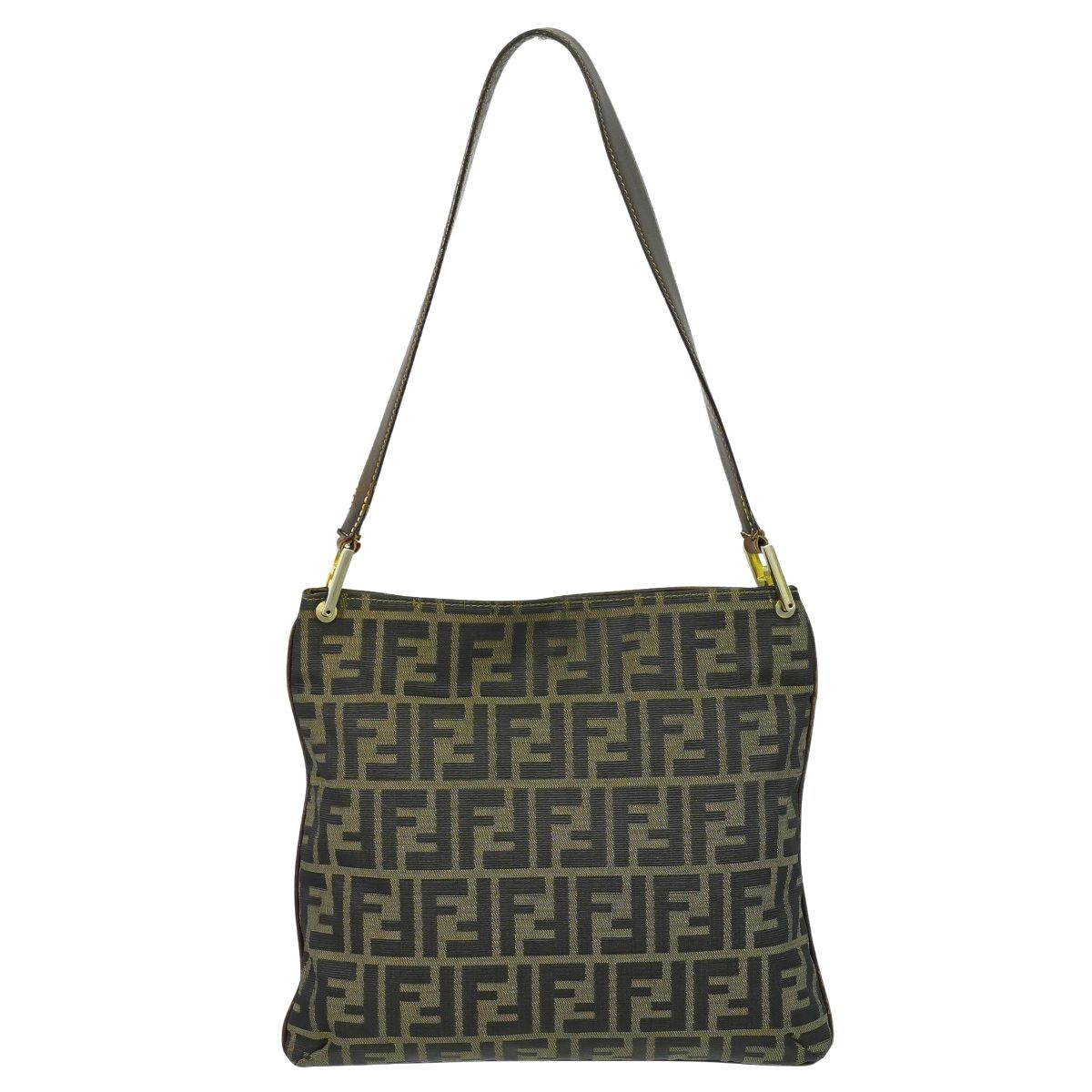 FENDI ズッカ ショルダーバッグ ブラウン