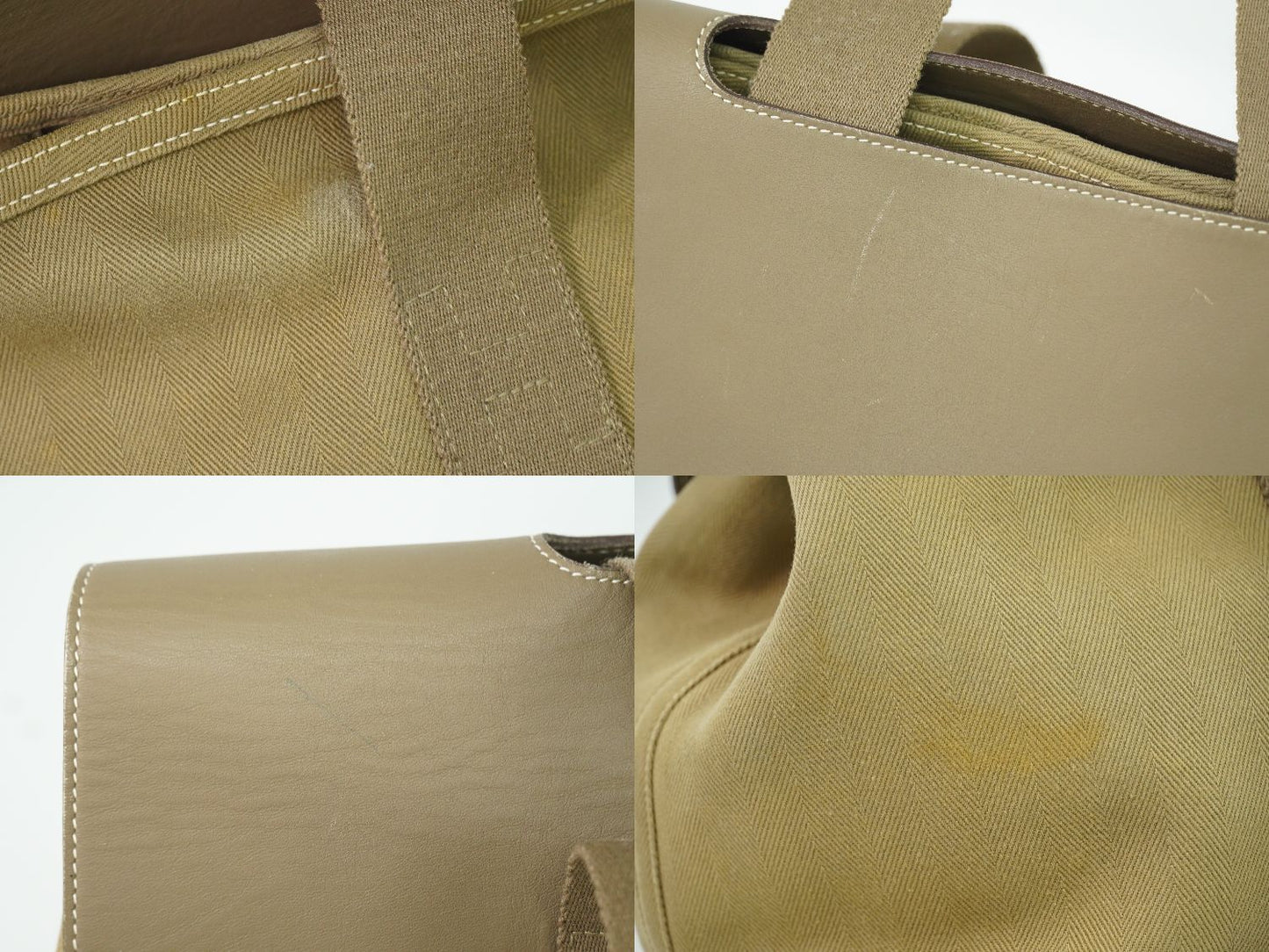 HERMES ヴァルパライソ MM トートバッグ グレージュ