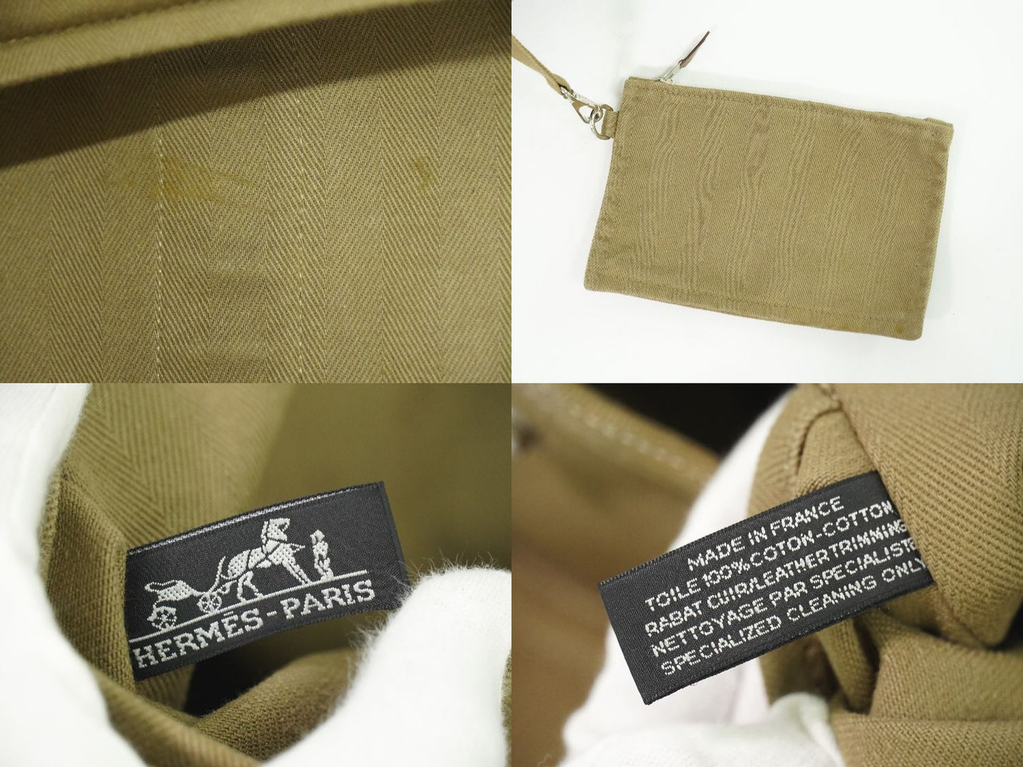 HERMES ヴァルパライソ MM トートバッグ グレージュ