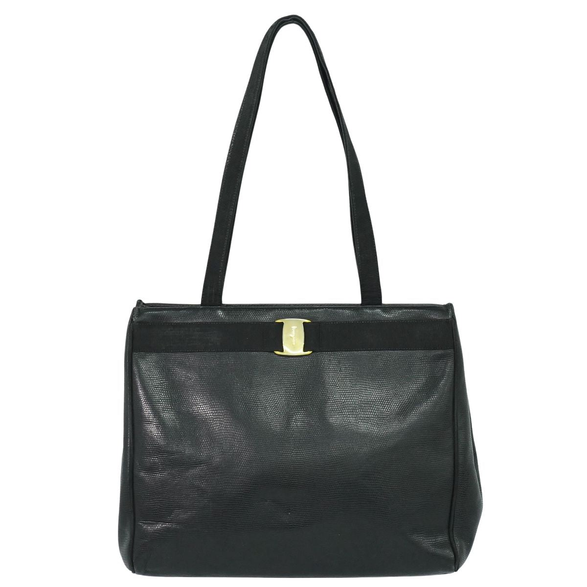 Salvatore Ferragamo ヴァラ トートバッグ ブラック