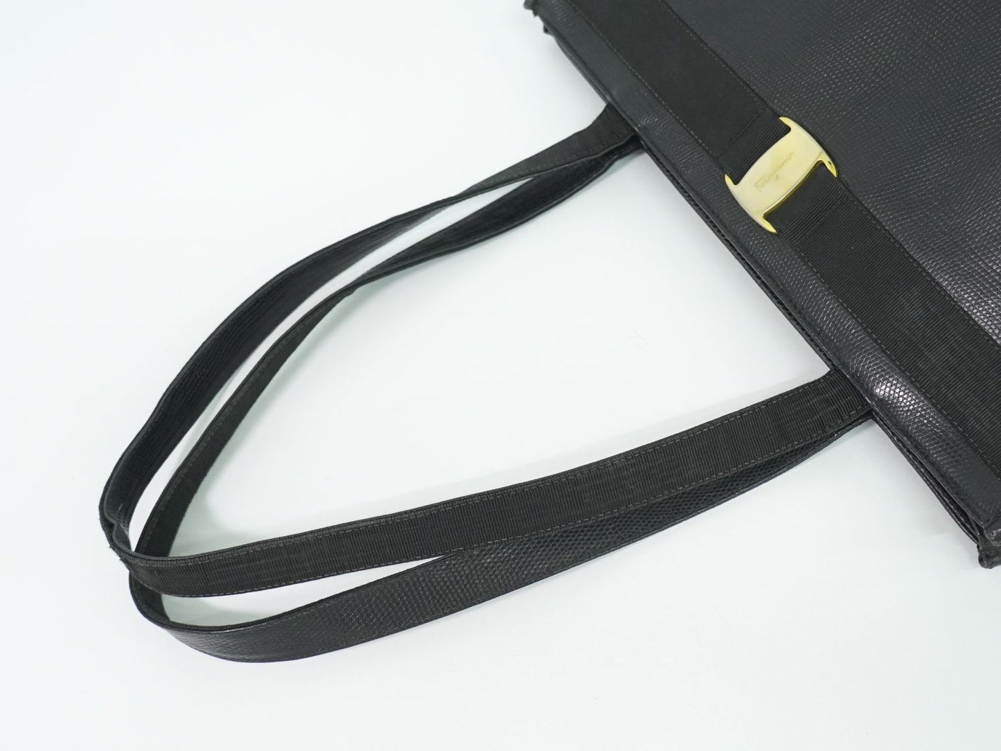 Salvatore Ferragamo ヴァラ トートバッグ ブラック