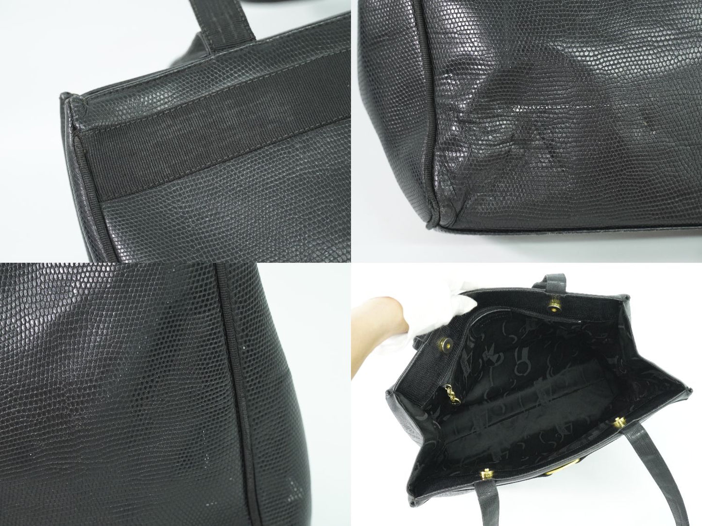 Salvatore Ferragamo ヴァラ トートバッグ ブラック