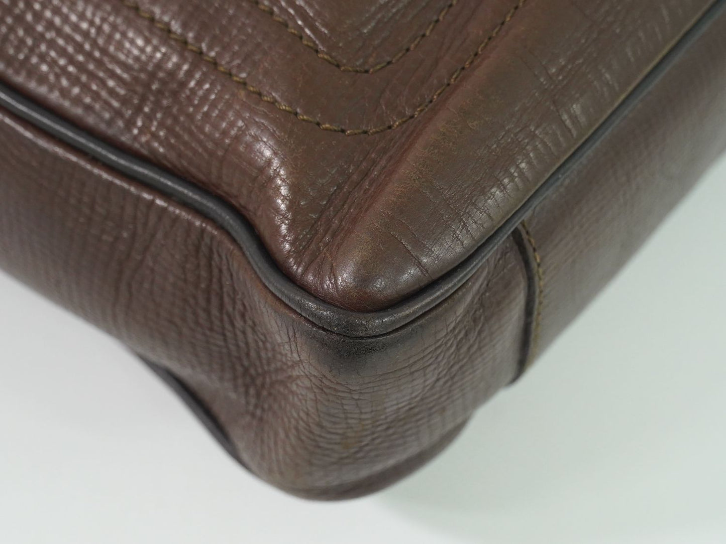 LOUIS VUITTON ユーロン ユタ レザー ビジネスバッグ カフェ M92532