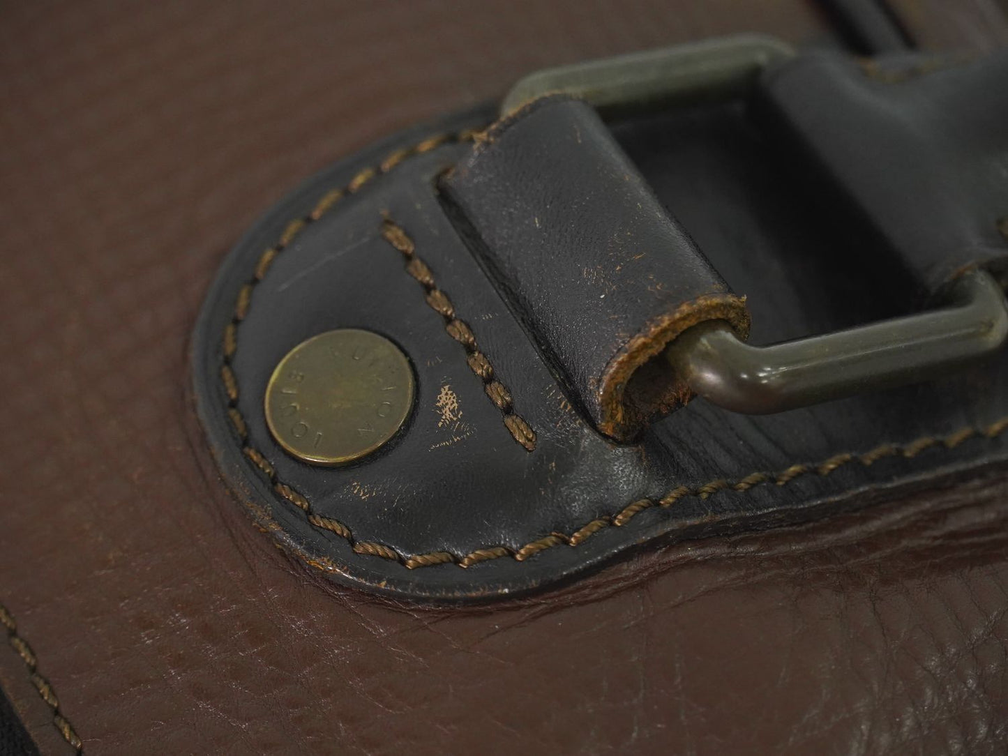 LOUIS VUITTON ユーロン ユタ レザー ビジネスバッグ カフェ M92532