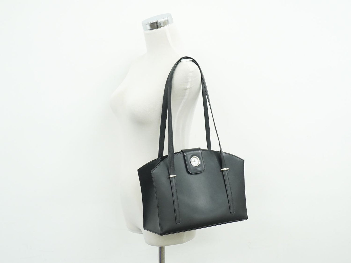 HERMES リン ウォッチ ショルダーバッグ □C刻 ブラック