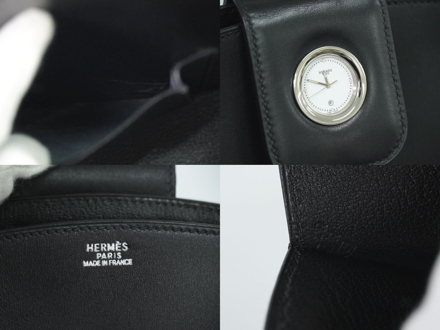 HERMES リン ウォッチ ショルダーバッグ □C刻 ブラック