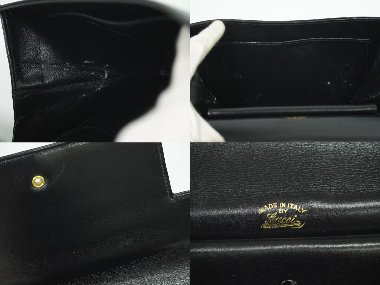 GUCCI オールドグッチ クラッチバッグ ブラック