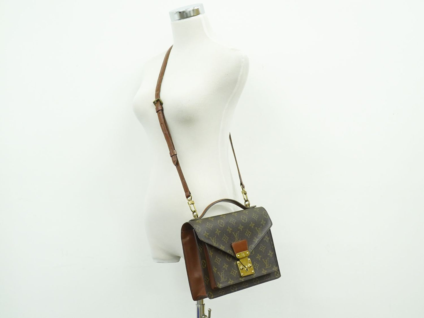 LOUIS VUITTON モンソー 26 モノグラム 2WAY ショルダーバッグ M51187