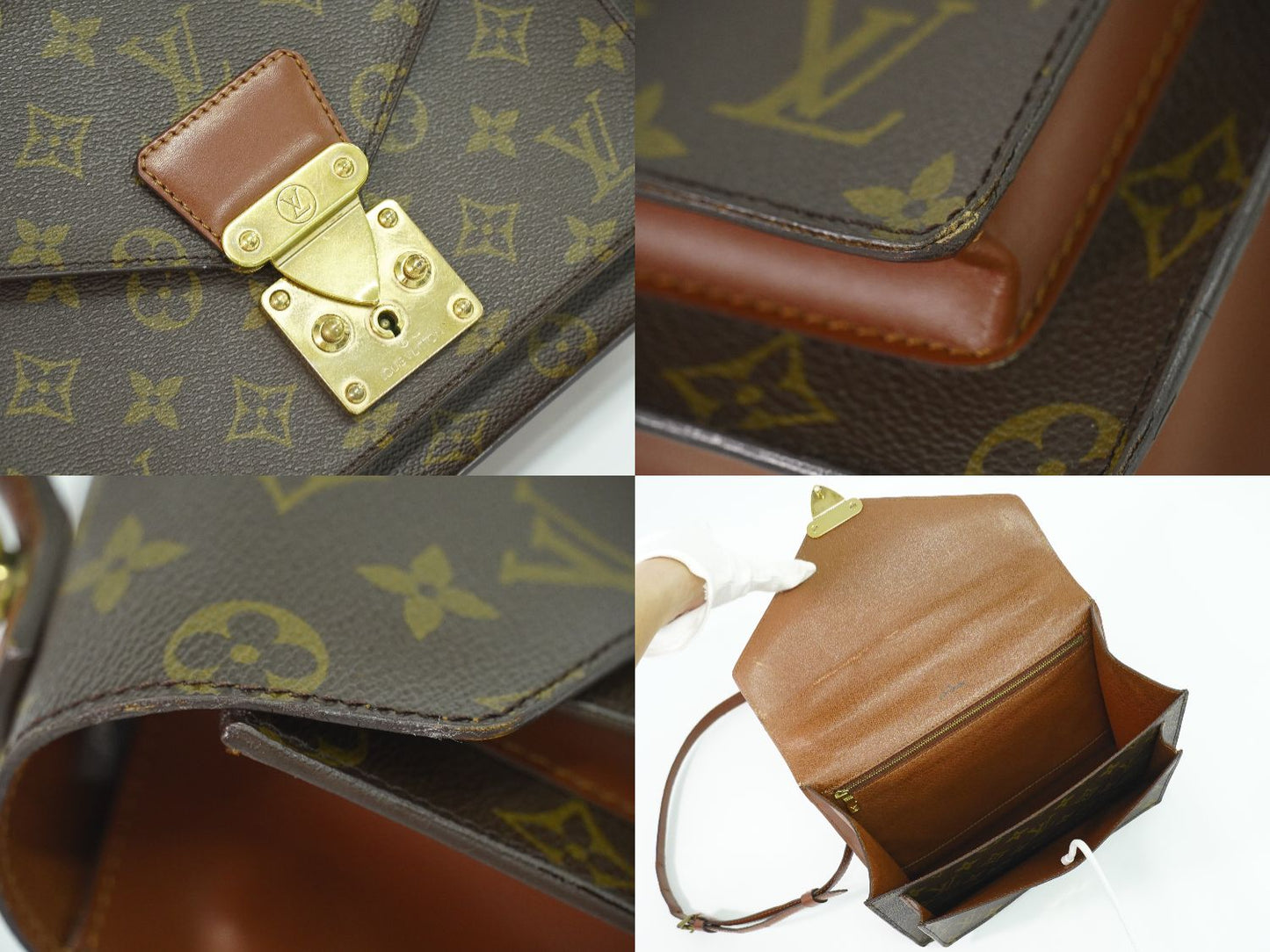 LOUIS VUITTON モンソー 26 モノグラム 2WAY ショルダーバッグ M51187