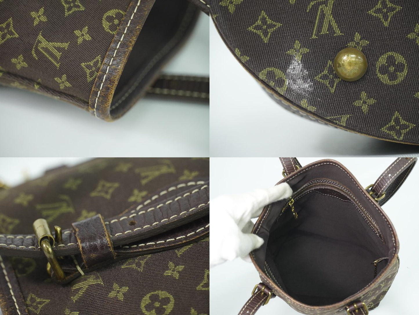 LOUIS VUITTON バケット PM モノグラム ミニラン ショルダーバッグ エベヌ M95226