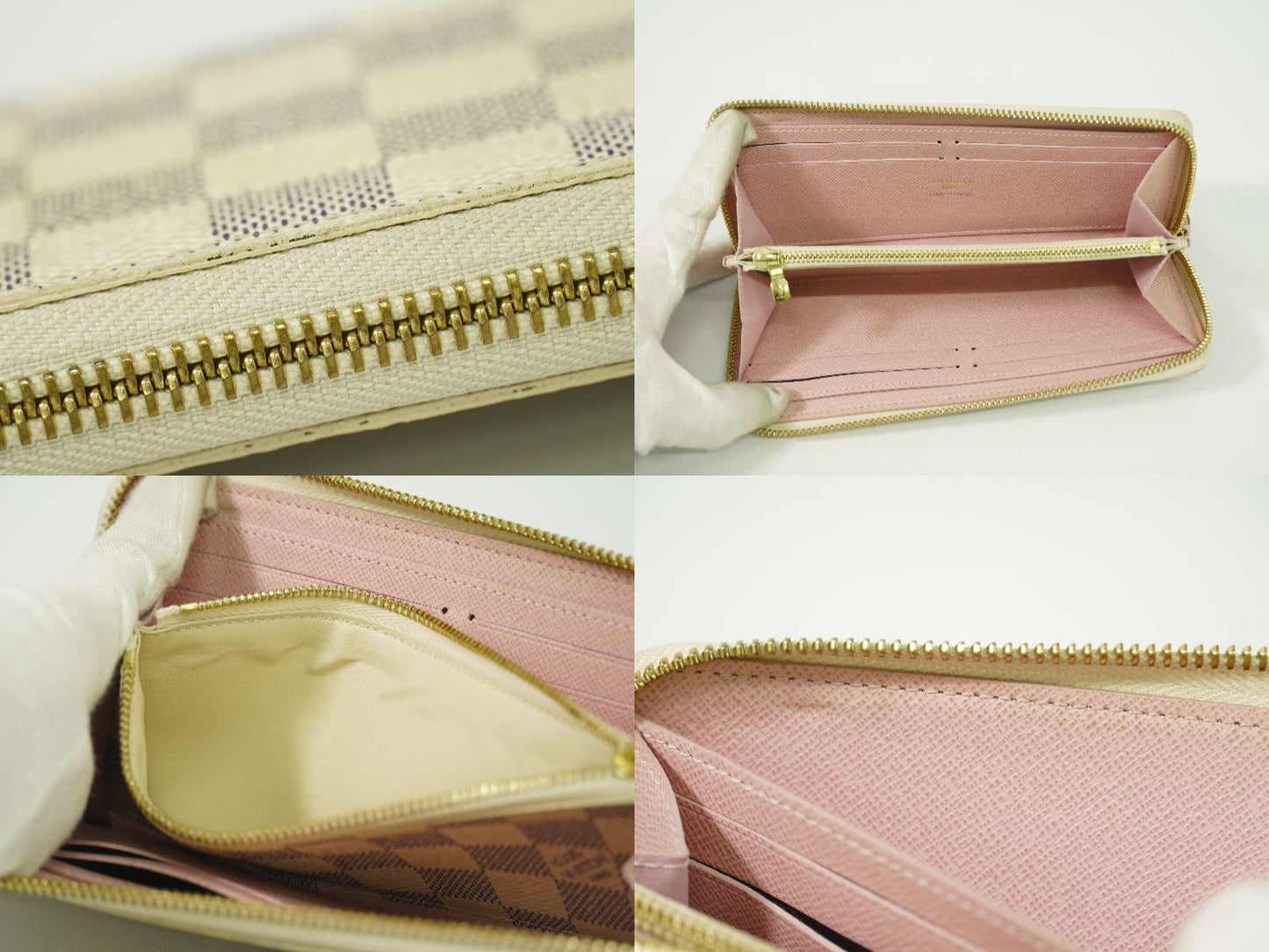 LOUIS VUITTON ポルトフォイユ クレマンス ダミエ アズール 長財布 N61264