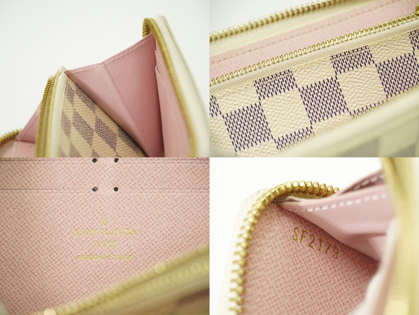 LOUIS VUITTON ポルトフォイユ クレマンス ダミエ アズール 長財布 N61264