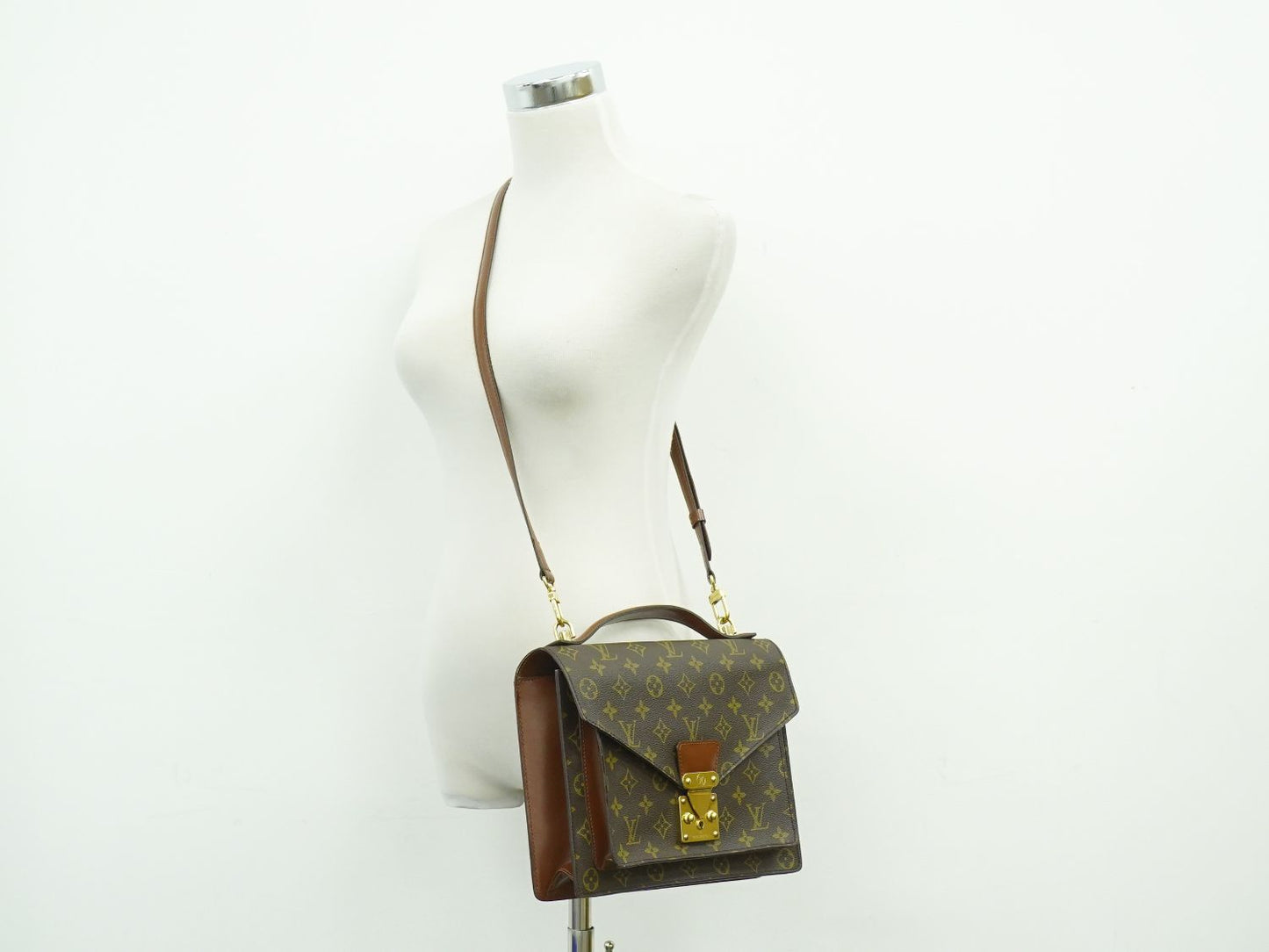 LOUIS VUITTON モンソー モノグラム 2WAY ショルダーバッグ M51185