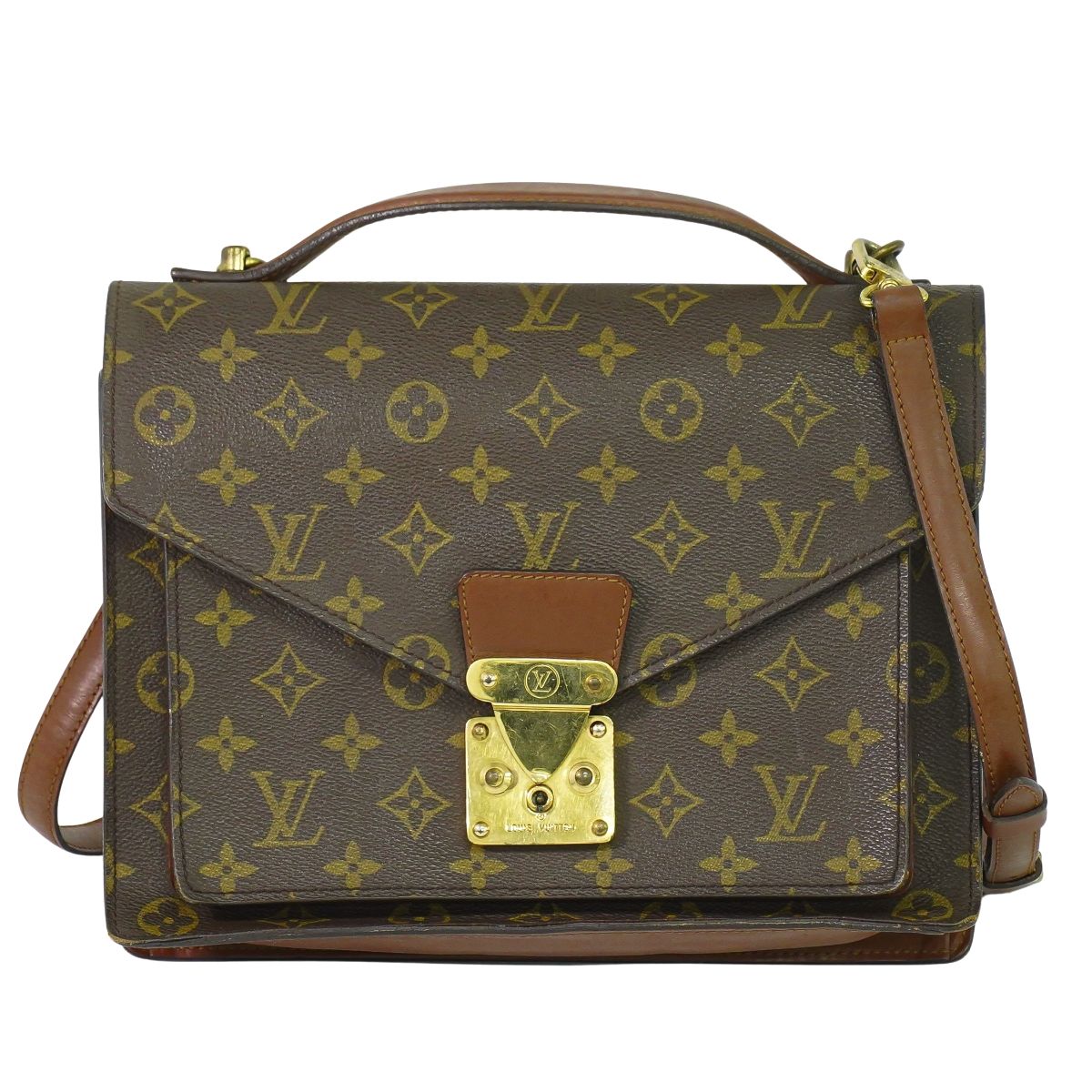 LOUIS VUITTON モンソー モノグラム 2WAY ショルダーバッグ M51185