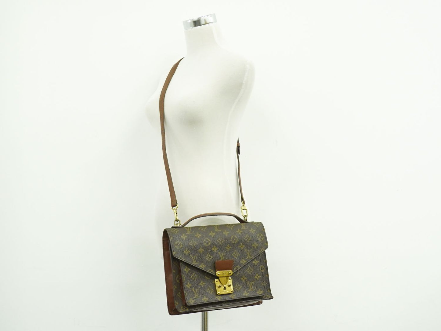 LOUIS VUITTON モンソー モノグラム 2WAY ショルダーバッグ M51185