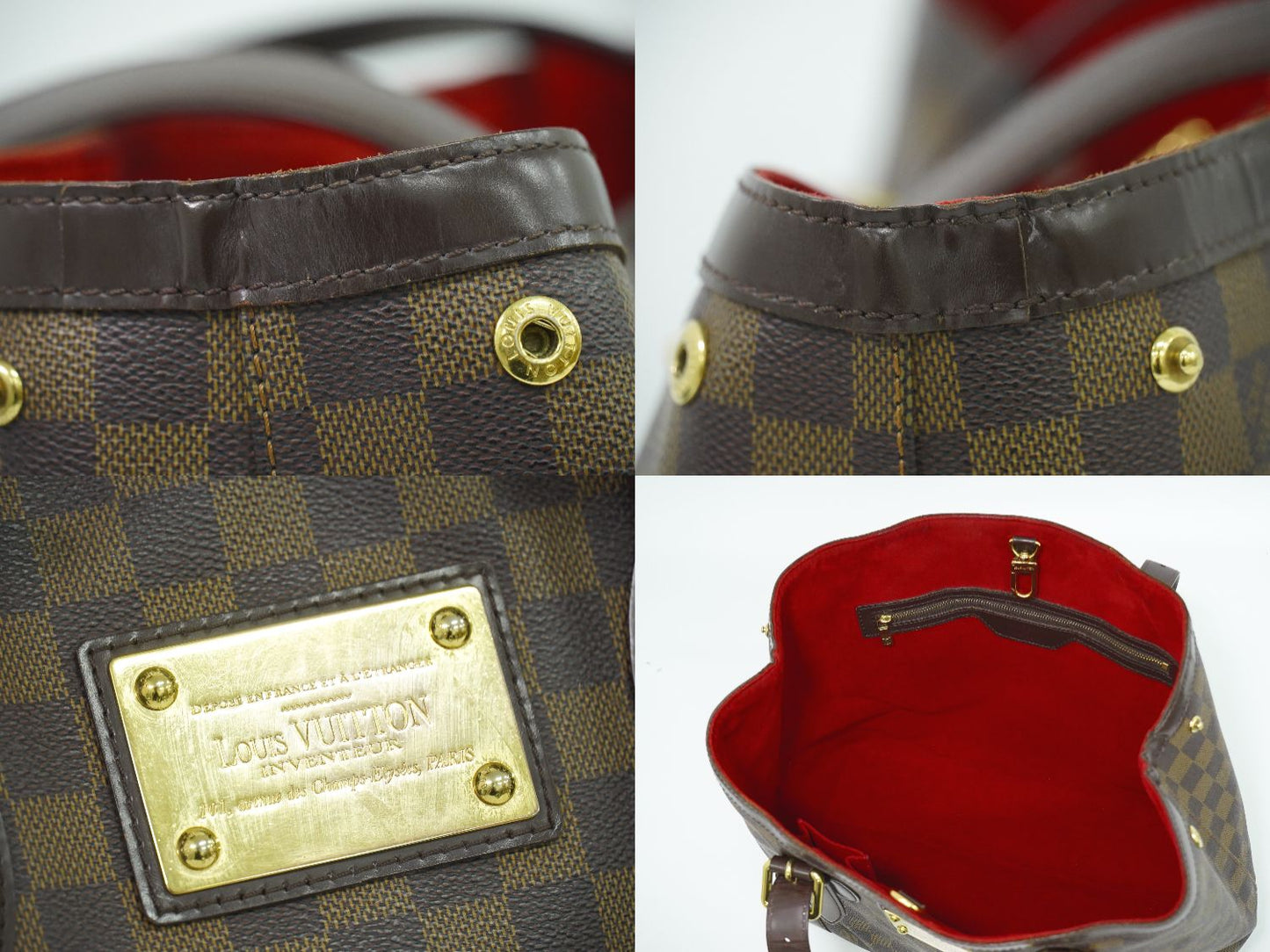 LOUIS VUITTON ハムステッド MM ダミエ エベヌ トートバッグ N51204
