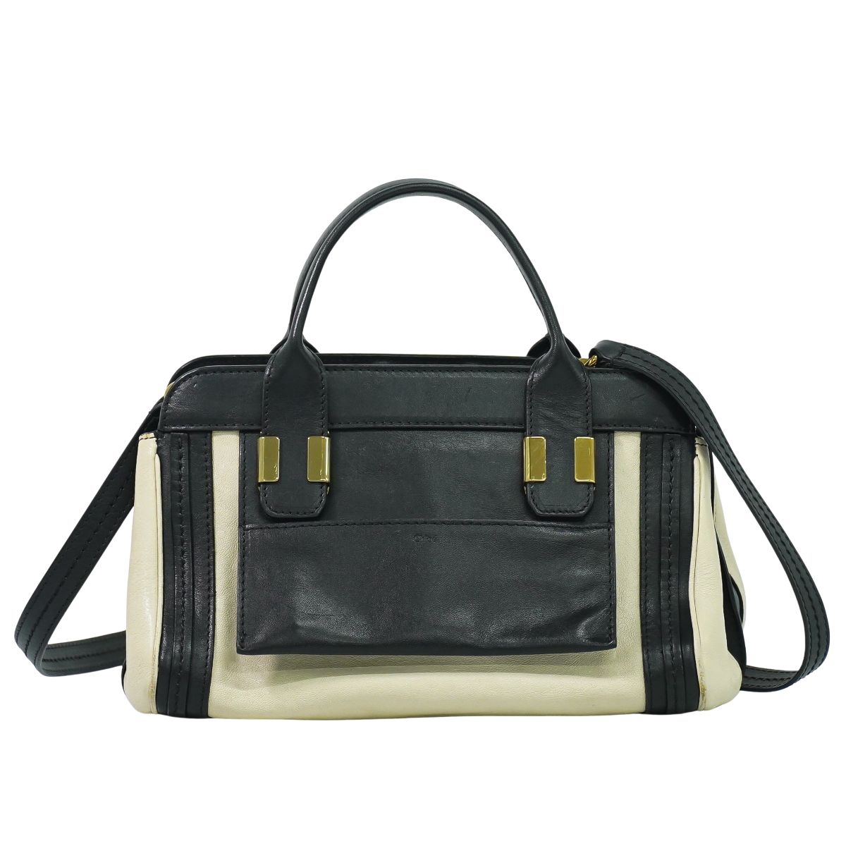 Chloe リトルアリス 2WAY ショルダーバッグ クリーム ブラック