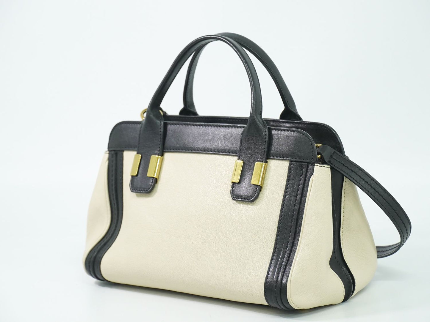 Chloe リトルアリス 2WAY ショルダーバッグ クリーム ブラック