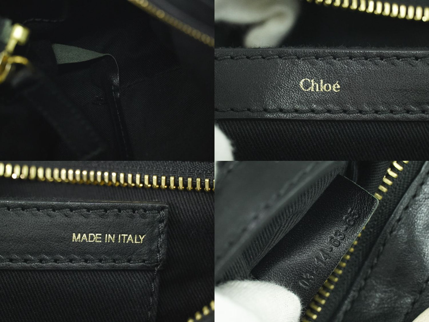 Chloe リトルアリス 2WAY ショルダーバッグ クリーム ブラック