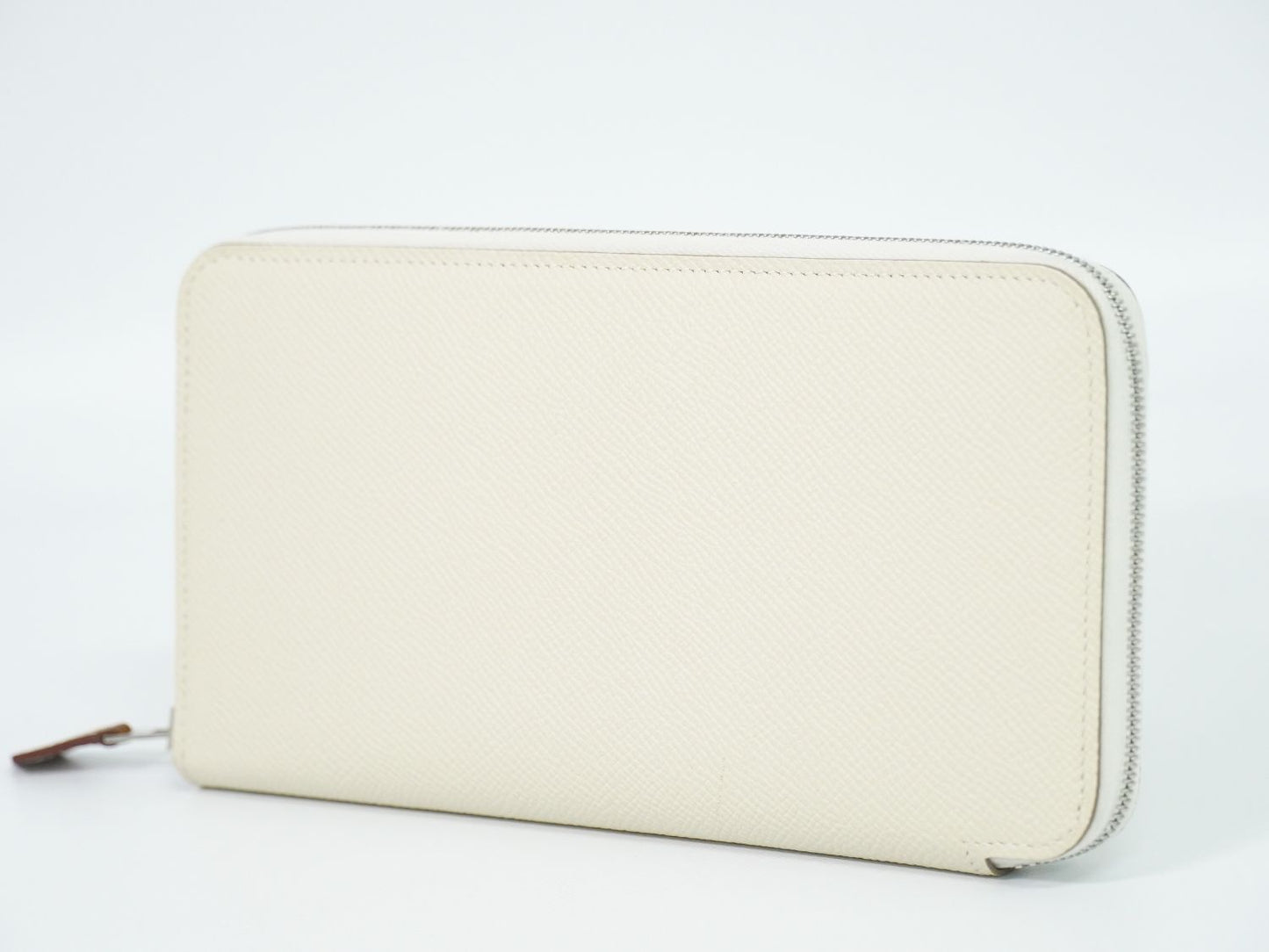 HERMES アザップ シルクイン 長財布 U刻 アイボリー