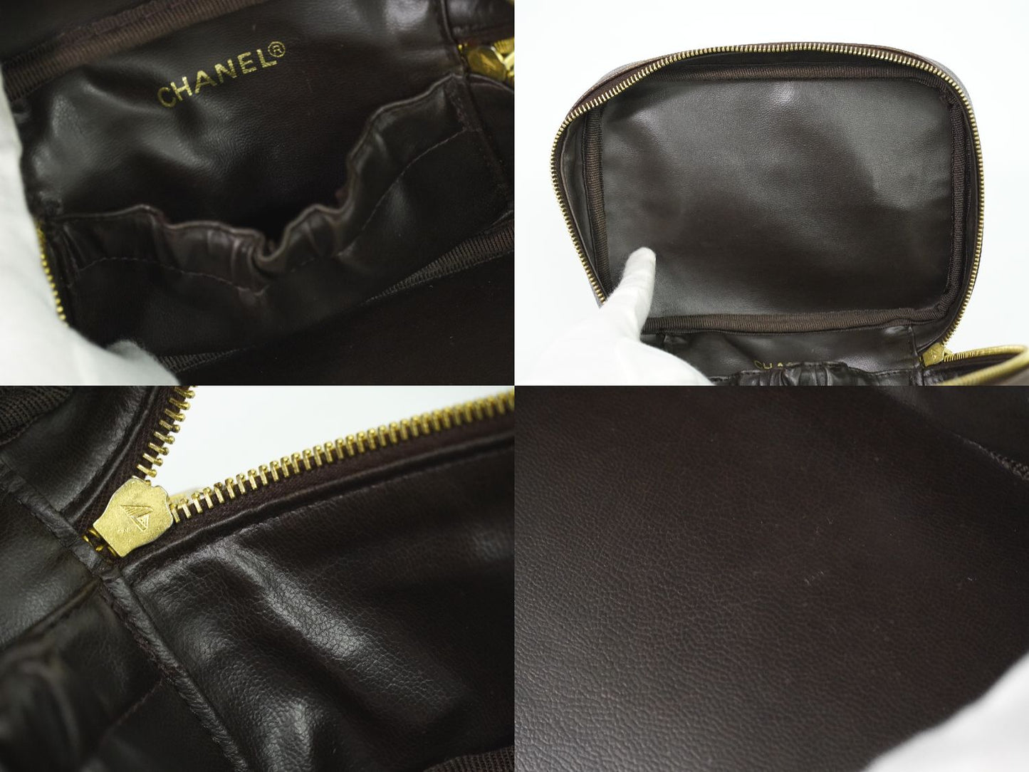 CHANEL ココマーク バニティバッグ ブラウン