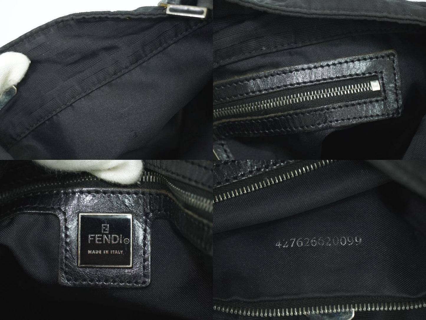 FENDI ズッカ ショルダーバッグ ブラック
