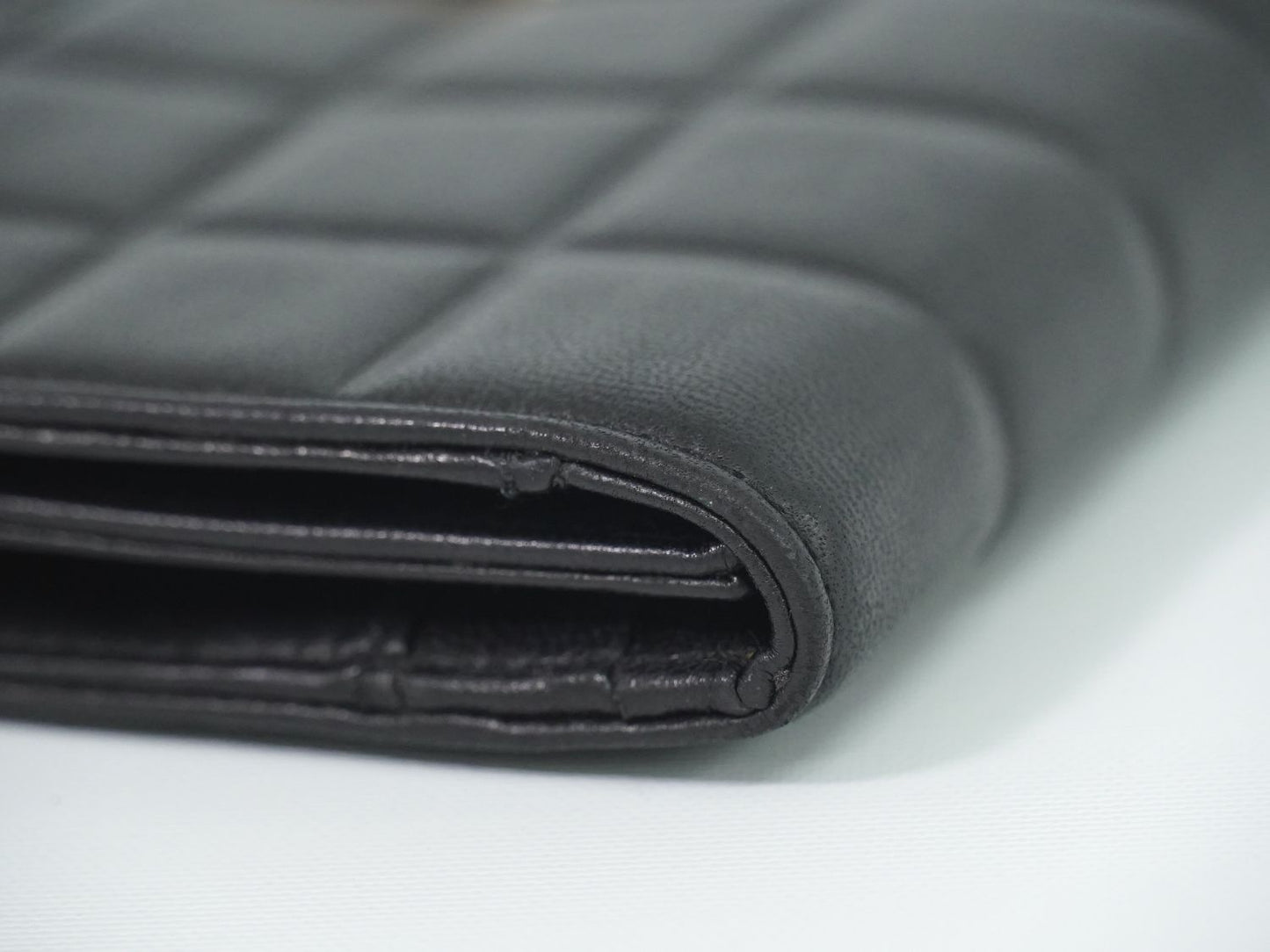 CHANEL チョコバー 長財布 ブラック