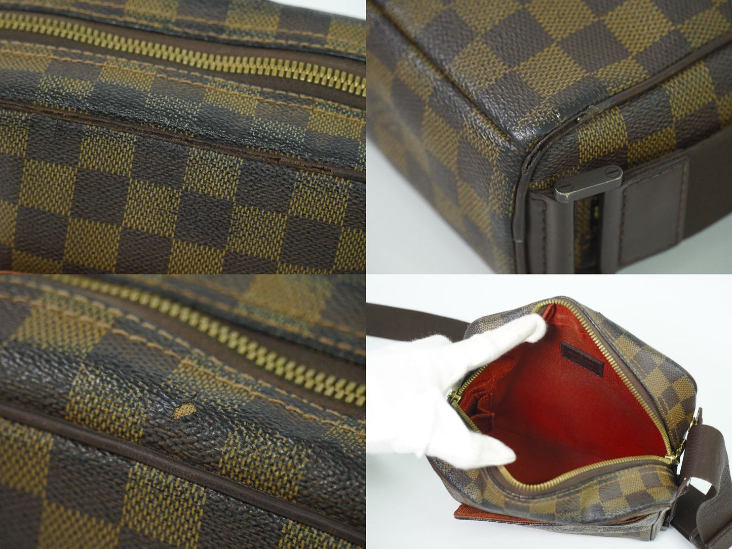 LOUIS VUITTON オラフ PM ダミエ エベヌ ショルダーバッグ N41442